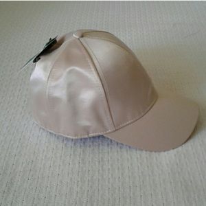 H&M Gold Satin Sleek Baseball Hat Cap